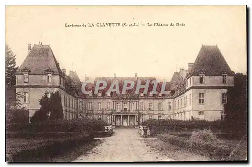 Ansichtskarte AK Environs de la Clayette S et L Le Chateau de Dree