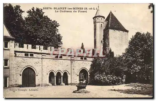 Cartes postales Blanzy les Mines S et L Le Chateau du Plessi Plessis
