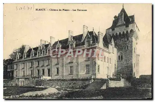 Ansichtskarte AK Blanzy Chateau du Plessis Les Terrasses