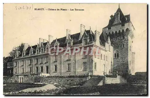 Cartes postales Blanzy Chateau du Plessis Les Terrasses