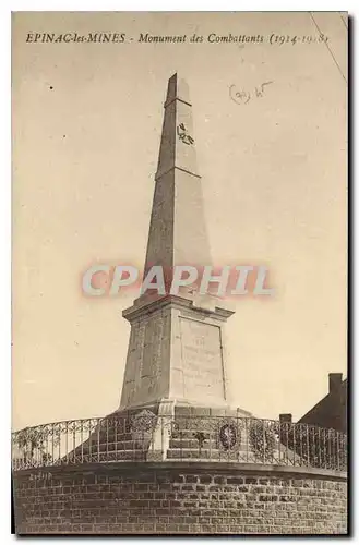 Cartes postales Epinac les Mines Monument des Combattants 1914-1918