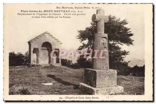 Ansichtskarte AK En Morvan Saint Prix S et L Plate forme du Mont Beuvray