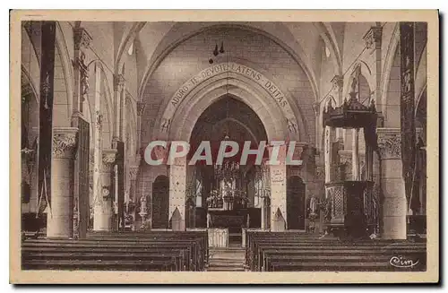 Ansichtskarte AK Genelard S et L Interieur de l'Eglise