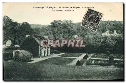 Cartes postales Lucenay L'Eveque Le Chateau de Visignoux L'Orangerie Les Sorres La Rosaraie