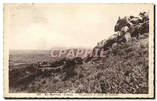 Ansichtskarte AK En Morvan Uchon Vue generale et rocher du Carnaval