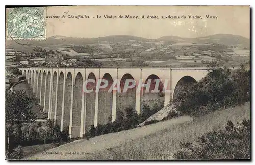 Ansichtskarte AK Environs de Chauffailes Le Viaduc de Mussy A droite au dessus du Viaduc Mussy