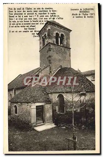 Cartes postales Souvenirs de la Martini Bussieres Abside de l'Eglise XII et tombeau de Jocelyn