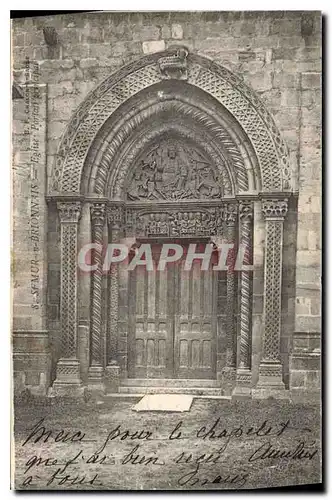Ansichtskarte AK Semur Brionnais Eglise Portrait