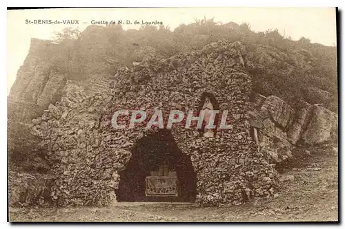 Cartes postales St Denis de Vaux Grotte de ND de Lourdes