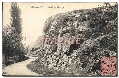 Cartes postales Vergisson Route de Davaye
