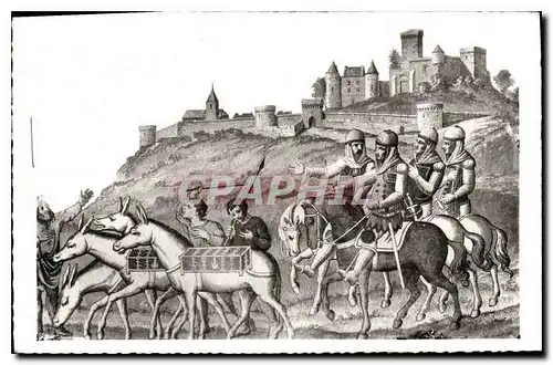 Cartes postales Brancion S et L Le Chateau Peinture murale