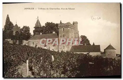 Ansichtskarte AK Jambles Chateau de Charnailles Vue de l'Ouest