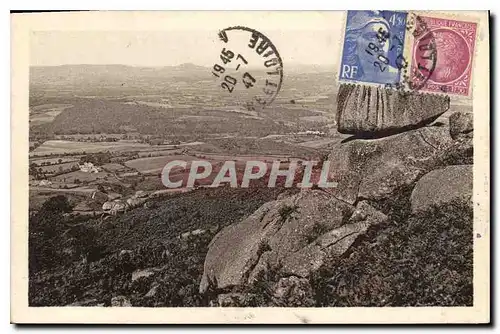 Cartes postales En Morvan Uchon S et L La griffe du diable Dolmen et la grotte de la fee