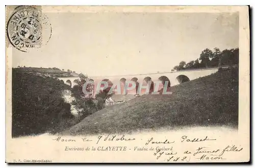 Ansichtskarte AK Environs de la Clayette Viaduc de Gothard