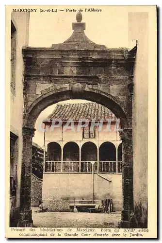 Cartes postales Marcigny S et L Porte de l'Abbaye