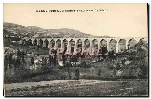 Cartes postales Mussy sous Dun Saone et Loire Le Viaduc
