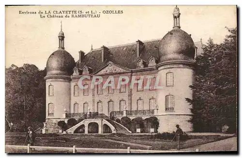 Ansichtskarte AK Environs de la Clayette S et L Ozolles Le Chateau de Rambuteau