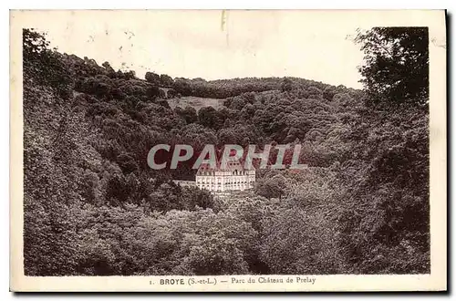 Cartes postales Broye S et L Parc du Chateau de Prelay