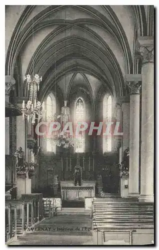 Ansichtskarte AK Tavernay Interieur de l'Eglise