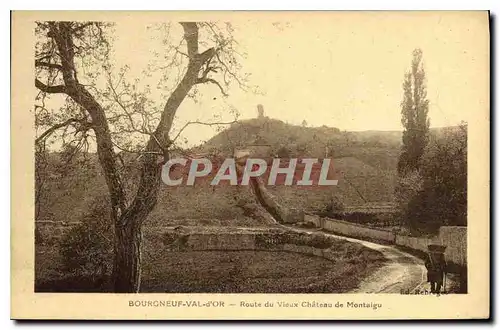 Ansichtskarte AK Bourgneuf Val d'Pr Route de Vieux Chateau de MOntalgu