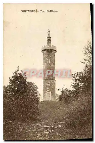 Cartes postales Fontaines Tour St Hilaire