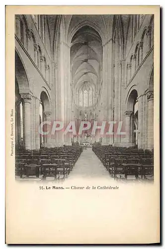 Cartes postales Le Mans Choeur de la Cathedrale