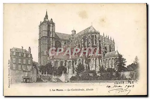 Ansichtskarte AK Le Mans La Cathedrale Abside