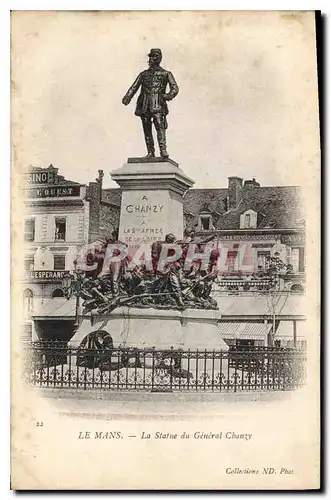 Cartes postales Le Mans La Statue du General Chanzy