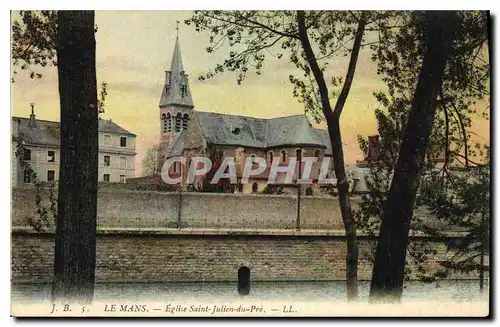 Cartes postales Le Mans Eglise Saint Julien du Pre