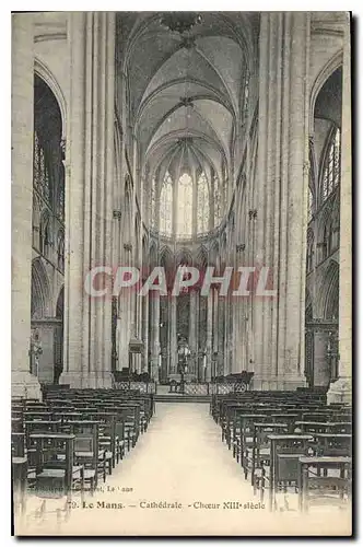 Ansichtskarte AK Le Mans Cathedrale Choeur XIII siecle