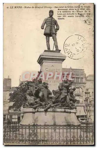 Cartes postales Le Mans Statue du General Chanzy