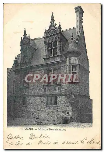 Cartes postales Le Mans Maison Renaissance