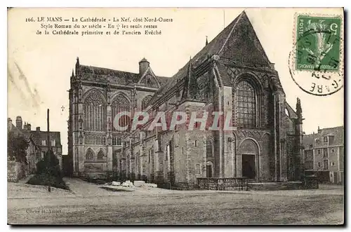 Ansichtskarte AK Le Mans La Cathedrale La Nef  cote Nord Ouest