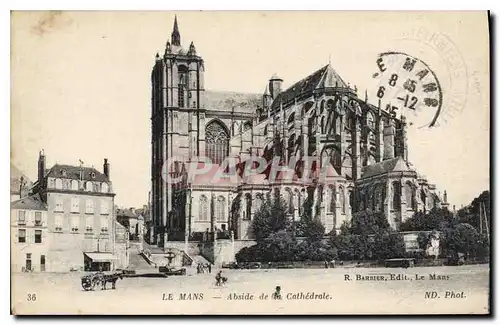 Cartes postales Le Mans Abside de la Cathedrale