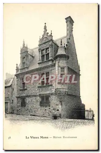 Cartes postales Le Vieux Mans Maison Renaissance