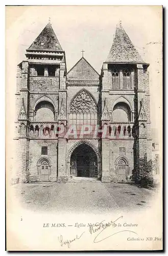 Cartes postales Le Mans Eglise Notre Dame de la Couture