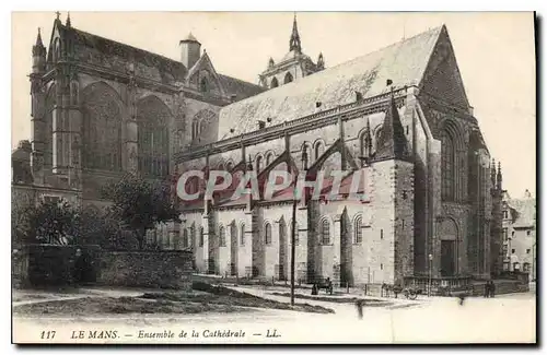 Cartes postales Le Mans Ensemble de la Cathedrale