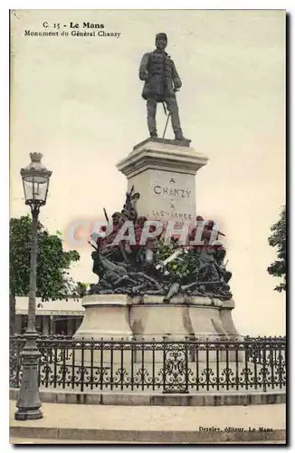 Ansichtskarte AK Le Mans Monument du General Chanzy