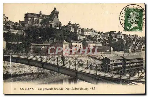 Cartes postales Le Mans Vue generale prise du Quai Ledru Rollin