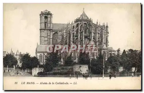 Cartes postales Le Mans Abside de la Cathedale