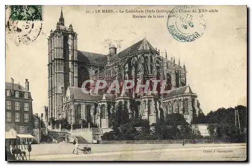 Ansichtskarte AK Le Mans La Cathedrale Style Gothique Choeur du XIII siecle