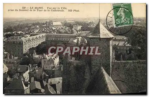 Cartes postales Le Mans Vue sur la Ville pruse du Sommet de la Tour de la Cathedrale