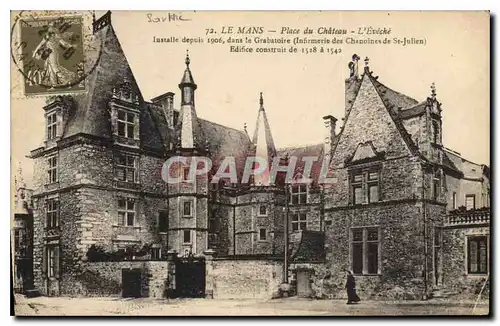 Cartes postales Le Mans Place du Chateau L'Eveche