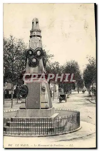 Ansichtskarte AK Le Mans Le Monument de Pontlieue