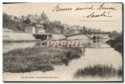 Ansichtskarte AK Le Mans Passerelle St Jean