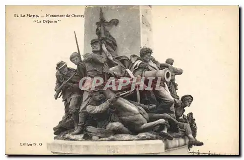 Cartes postales Le Mans Monument de Chanzy La Defense Militaria