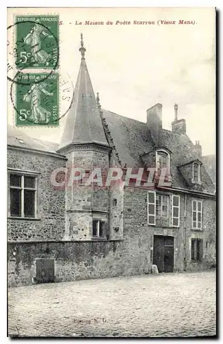 Cartes postales Le Maison du Poete Scarron Vieux Mans