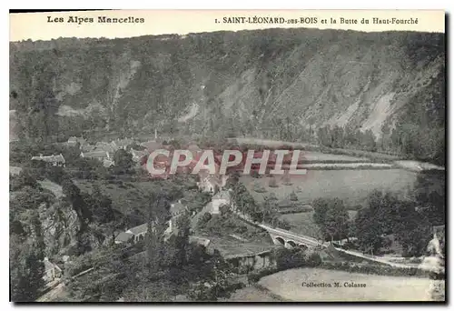 Ansichtskarte AK Les Alpes Mancelles Saint Leonard des Bois et la Butte du Haut Fourche