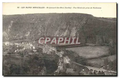 Cartes postales Les Alpes Mancelles St Leonard des Bois Sarthe Vue Generale prise de Narbonne