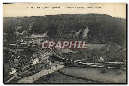 Ansichtskarte AK Les Alpes Mancelles Sarthe St Leonard des Bois et le Haut Fourche